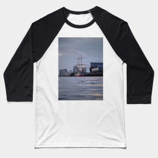 Tall Ship Glasgow River Clyde Baseball T-Shirt